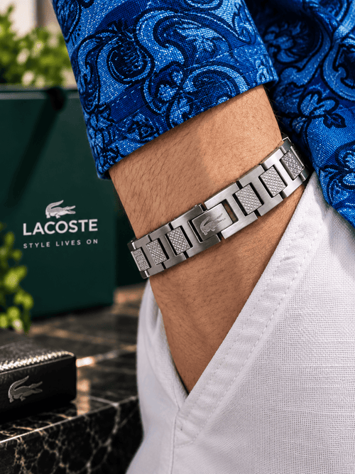 Bracelet Lacoste – Acier Inoxydable Brossé