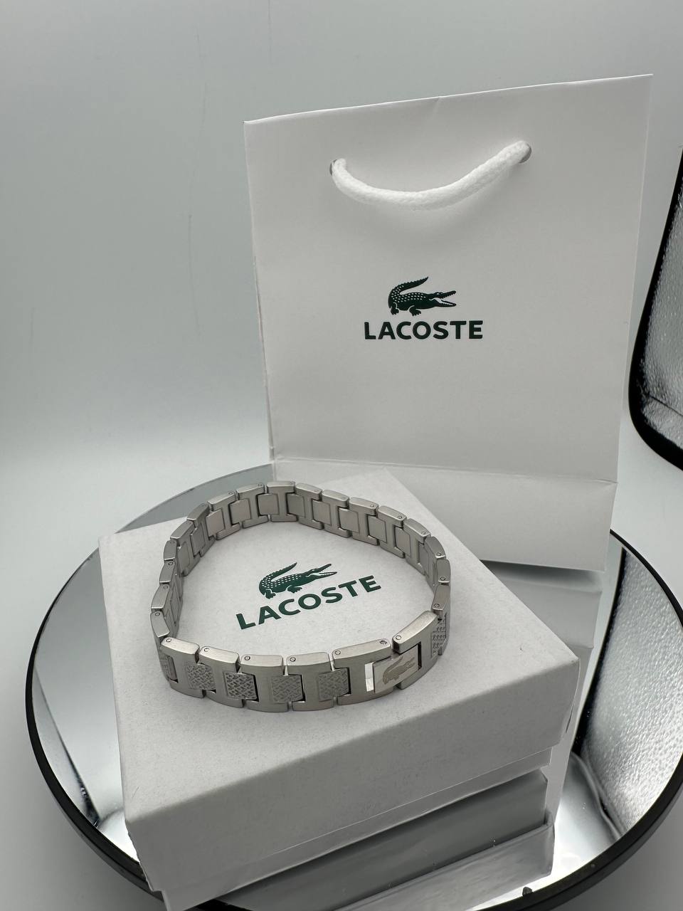 Bracelet Lacoste – Acier Inoxydable Brossé