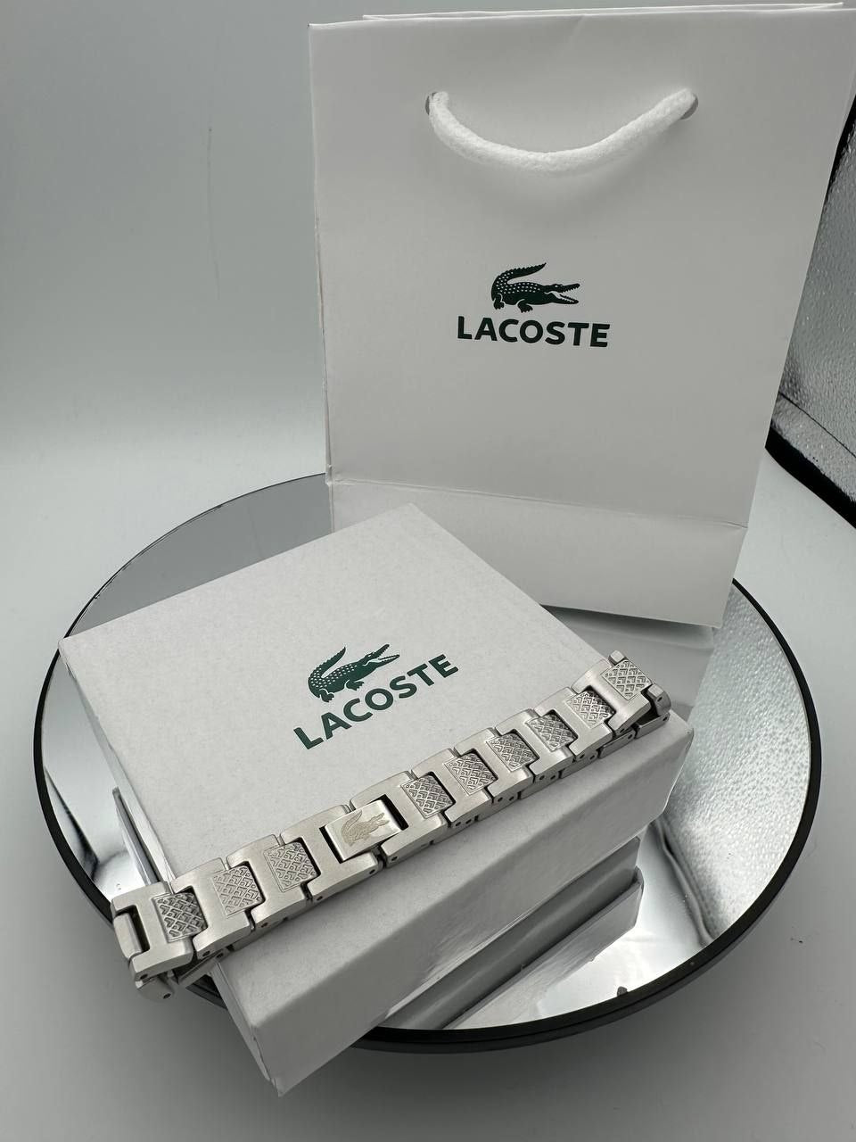 Bracelet Lacoste – Acier Inoxydable Brossé
